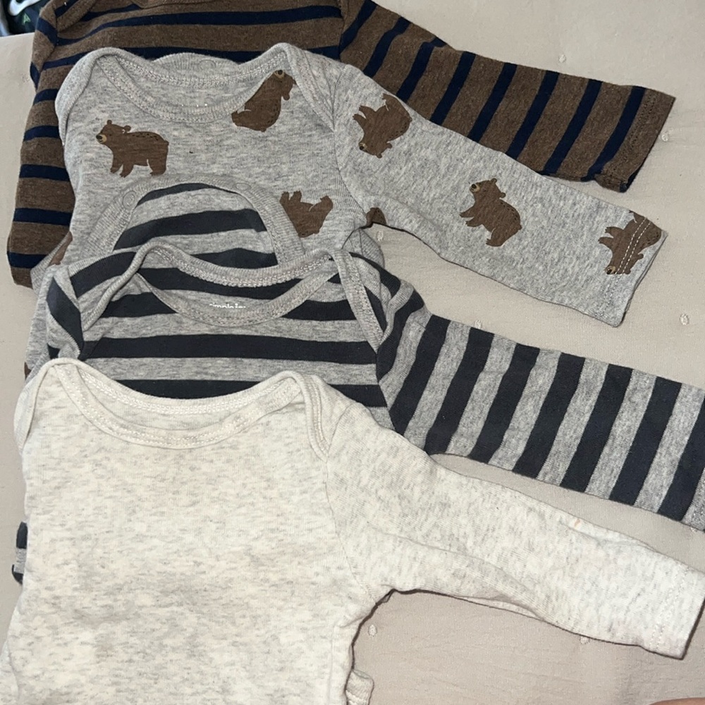 0-3 long sleeve onesie